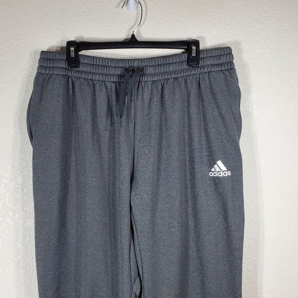 Adidas Mens 2XL AEROREADY Fleece-Lined Athletic Joggers Gray - Picture 8 of 14